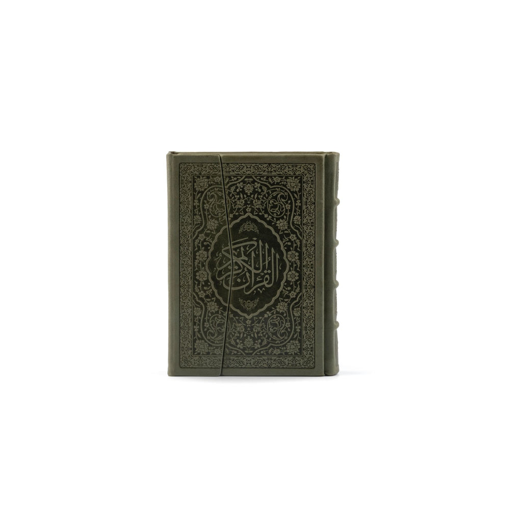 Bag Size Quran in Genuine Leather (Green)